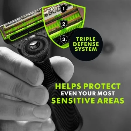 Pack de 2 Máquinas de Barbear Gillette GilletteLabs Face & Body + Intimate com FlexDisc 2D e Suporte Magnético - Imagem 3