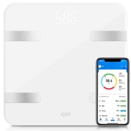 Balança de Banho GKL Fitblue 300 White/ Até 180kg