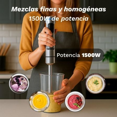 Varinha Mágica Grunkel BM-1500SET/ 1500W/ Capacidade 0.8L/ Inclui Copo, Picador, Vareta e Suporte - Imagem 2
