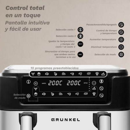 Fritadeira de Ar Airfryer / Sem Óleo Grunkel Dualflexifryer/ 2800W/ Capacidade 10L - Imagem 2