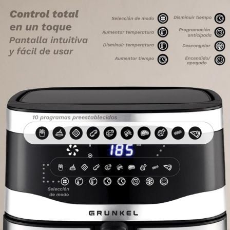 Fritadeira de Ar Airfryer / Sem Óleo Grunkel Maxisteelfryer / 2200W / Capacidade 9L - Imagem 4