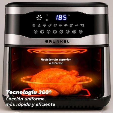 Fritadeira de Ar Airfryer / Sem Óleo Grunkel Maxisteelfryer / 2200W / Capacidade 9L - Imagem 2