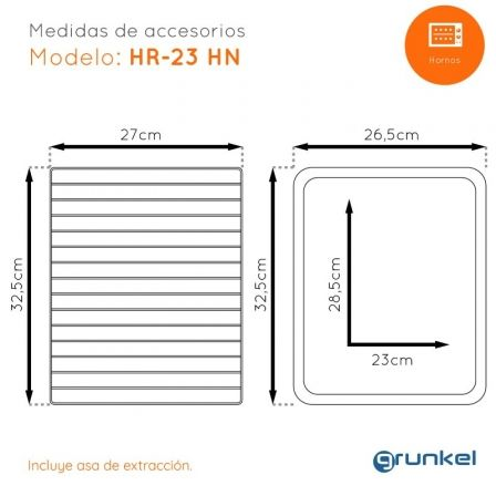 Forno de Bancada Grunkel HR-23SILVER/ 1600W/ Capacidade 23L/ Prata - Imagem 4