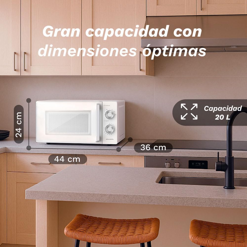 Micro-Ondas Grunkel MW-20MG/ 700W/ Capacidade 20L/ Branco - Imagem 2