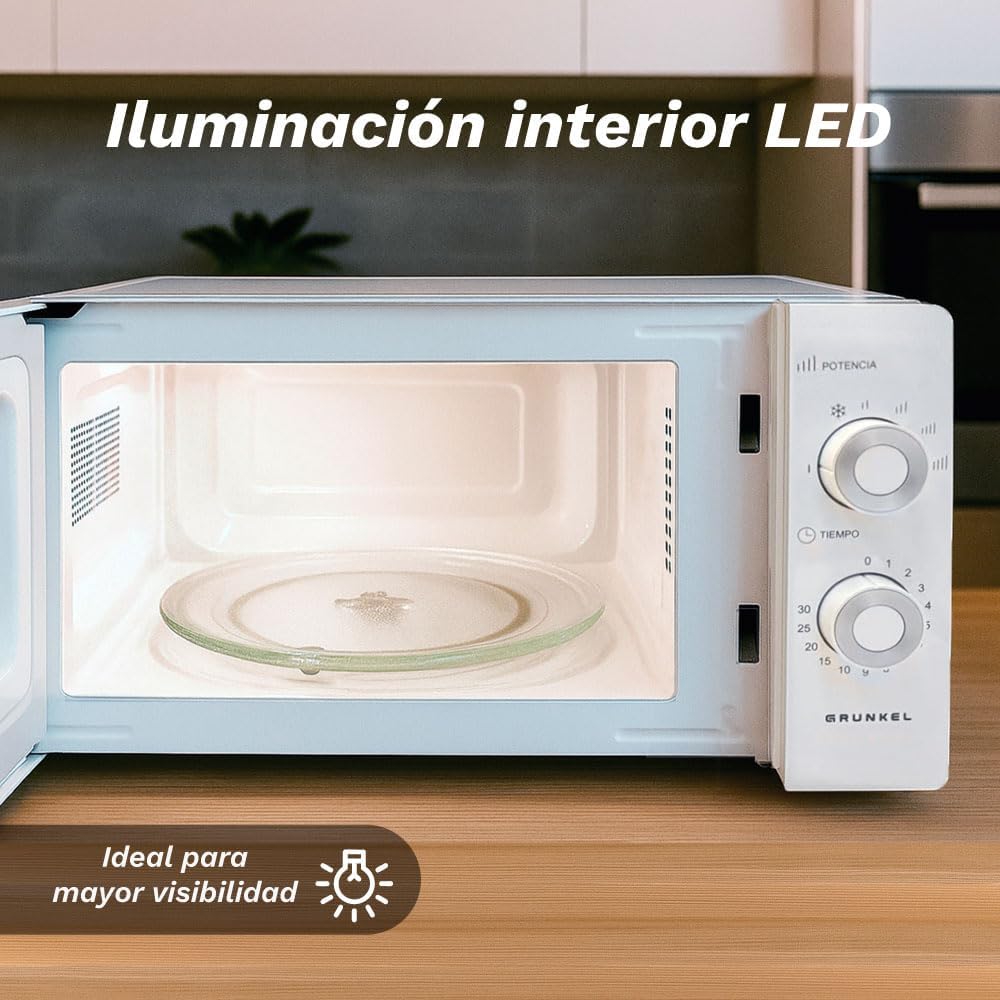 Micro-Ondas Grunkel MW-20MG/ 700W/ Capacidade 20L/ Branco - Imagem 7