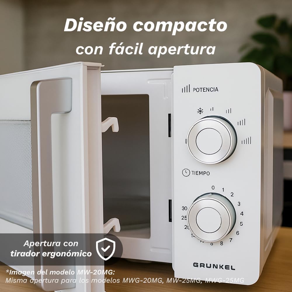 Micro-Ondas Grunkel MW-20MG/ 700W/ Capacidade 20L/ Branco - Imagem 6