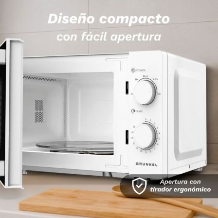 Microondas Grunkel MW-25EASY/ 850W/ Capacidade 25L/ Branco - Imagem 3