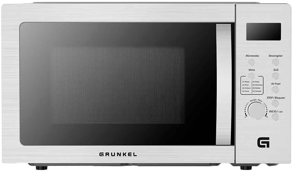 Micro-ondas Grunkel MW-28AIRFRYER/ 900W/ Capacidade 28L/ Função Grill/ Função Airfryer/ Prateado - Imagem 9