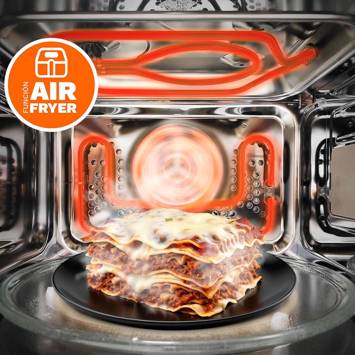 Micro-ondas Grunkel MW-28AIRFRYER/ 900W/ Capacidade 28L/ Função Grill/ Função Airfryer/ Prateado - Imagem 3