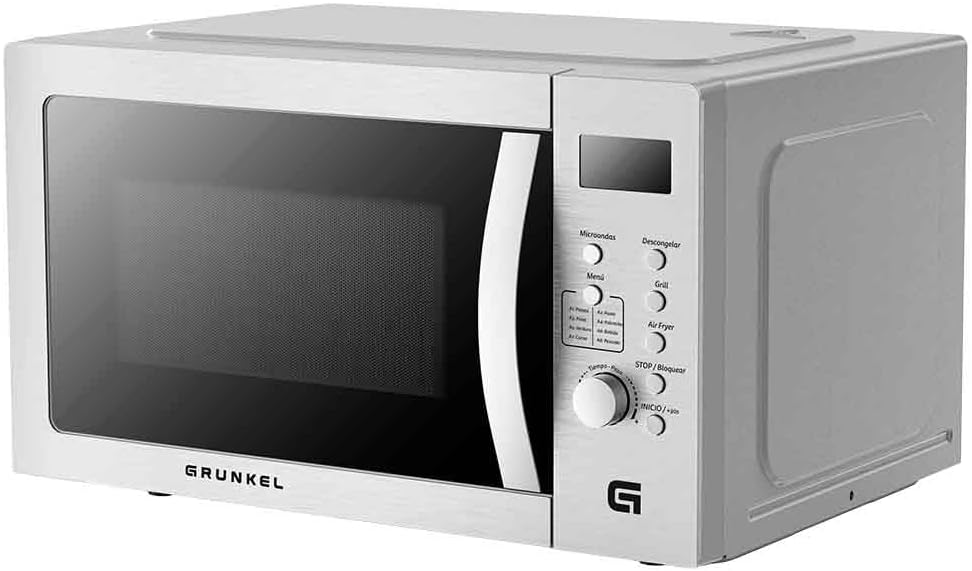 Micro-ondas Grunkel MW-28AIRFRYER/ 900W/ Capacidade 28L/ Função Grill/ Função Airfryer/ Prateado - Imagem 8
