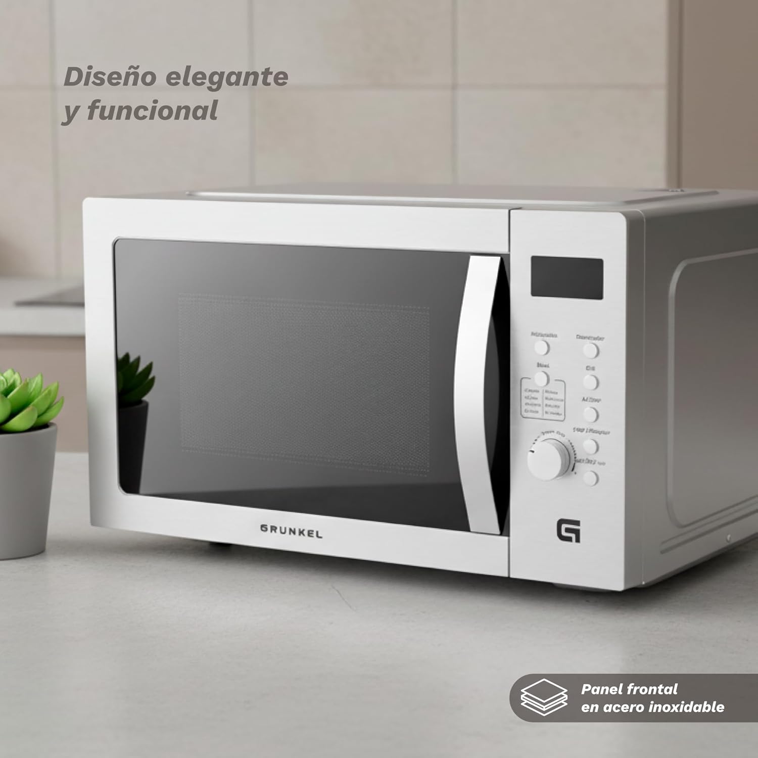 Micro-ondas Grunkel MW-28AIRFRYER/ 900W/ Capacidade 28L/ Função Grill/ Função Airfryer/ Prateado - Imagem 6