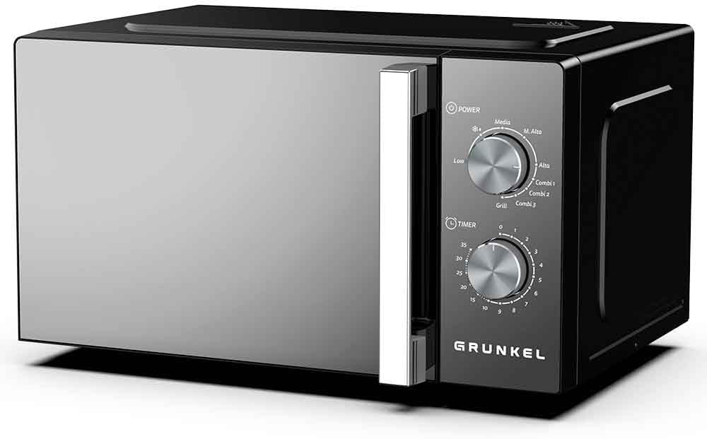 Microondas Grunkel MWG-20ESPEJO/ 800W/ Capacidade 20L/ Função Grill/ Preto - Imagem 7