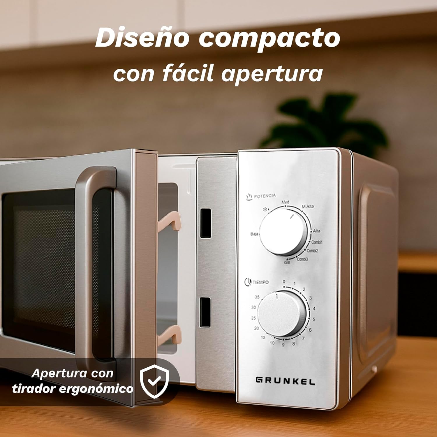 Micro-ondas Grunkel MWG-20INOX 20L 700W com Grill 900W Inox - Imagem 5