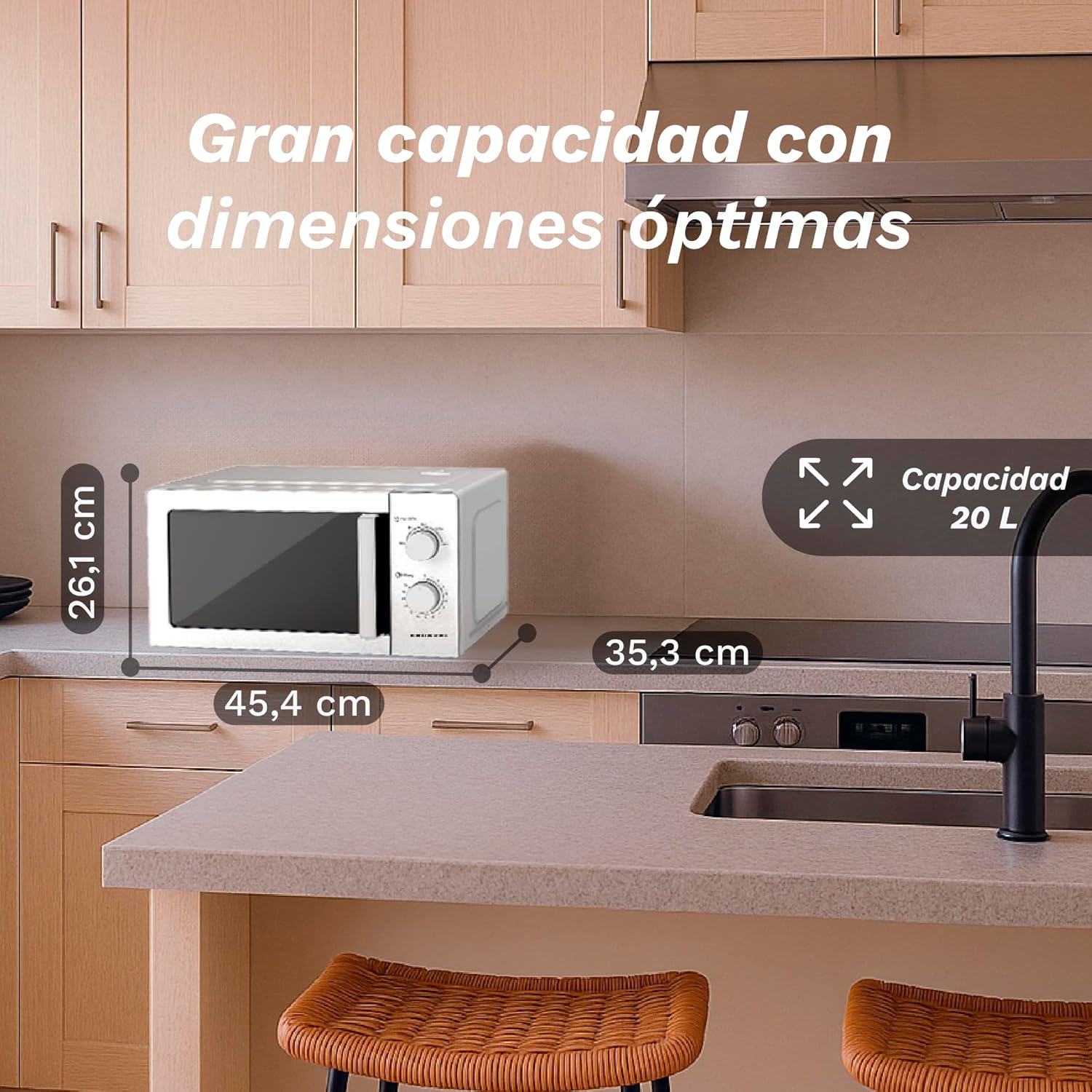 Micro-ondas Grunkel MWG-20INOX 20L 700W com Grill 900W Inox - Imagem 8