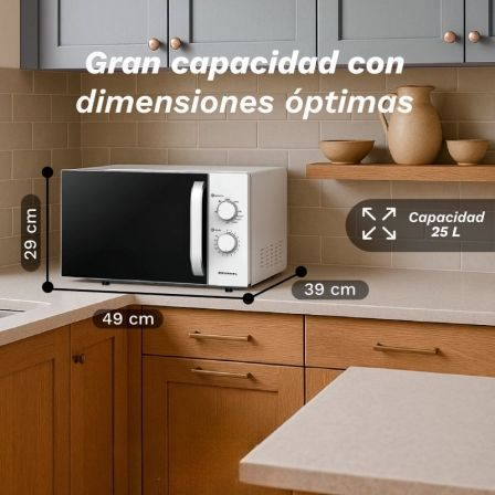 Microondas Grunkel MWG-25GRILL/ 850W/ Capacidade 25L/ Função Grill/ Branco - Imagem 2