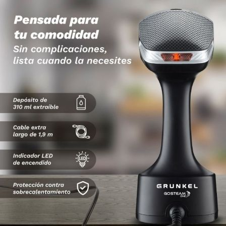 Ferro de Engomar Vertical Grunkel PV-1600GSO/ 1600W/ Depósito 310ml - Imagem 4