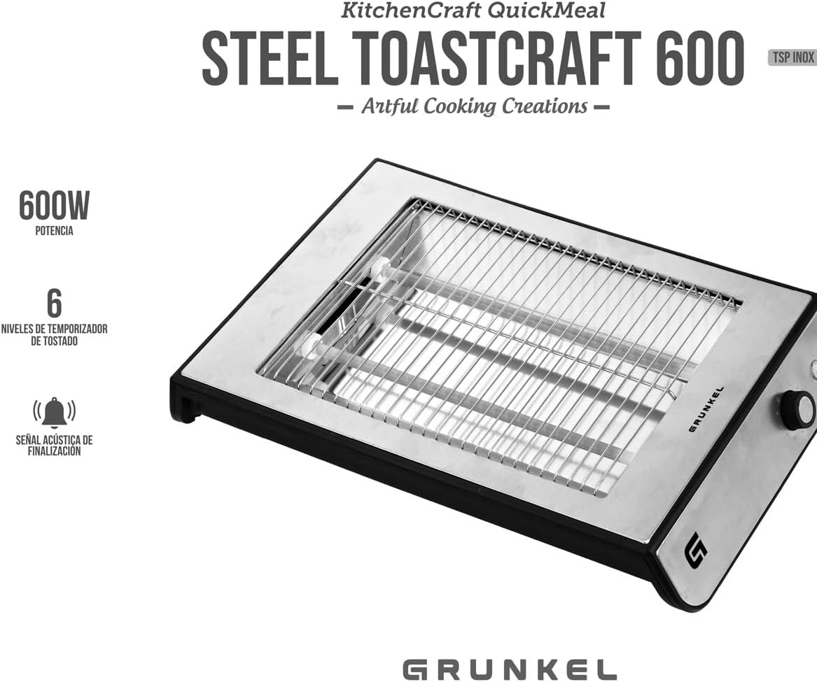 Torradeira Grunkel TSP-INOX/ 600W/ Prata - Imagem 8