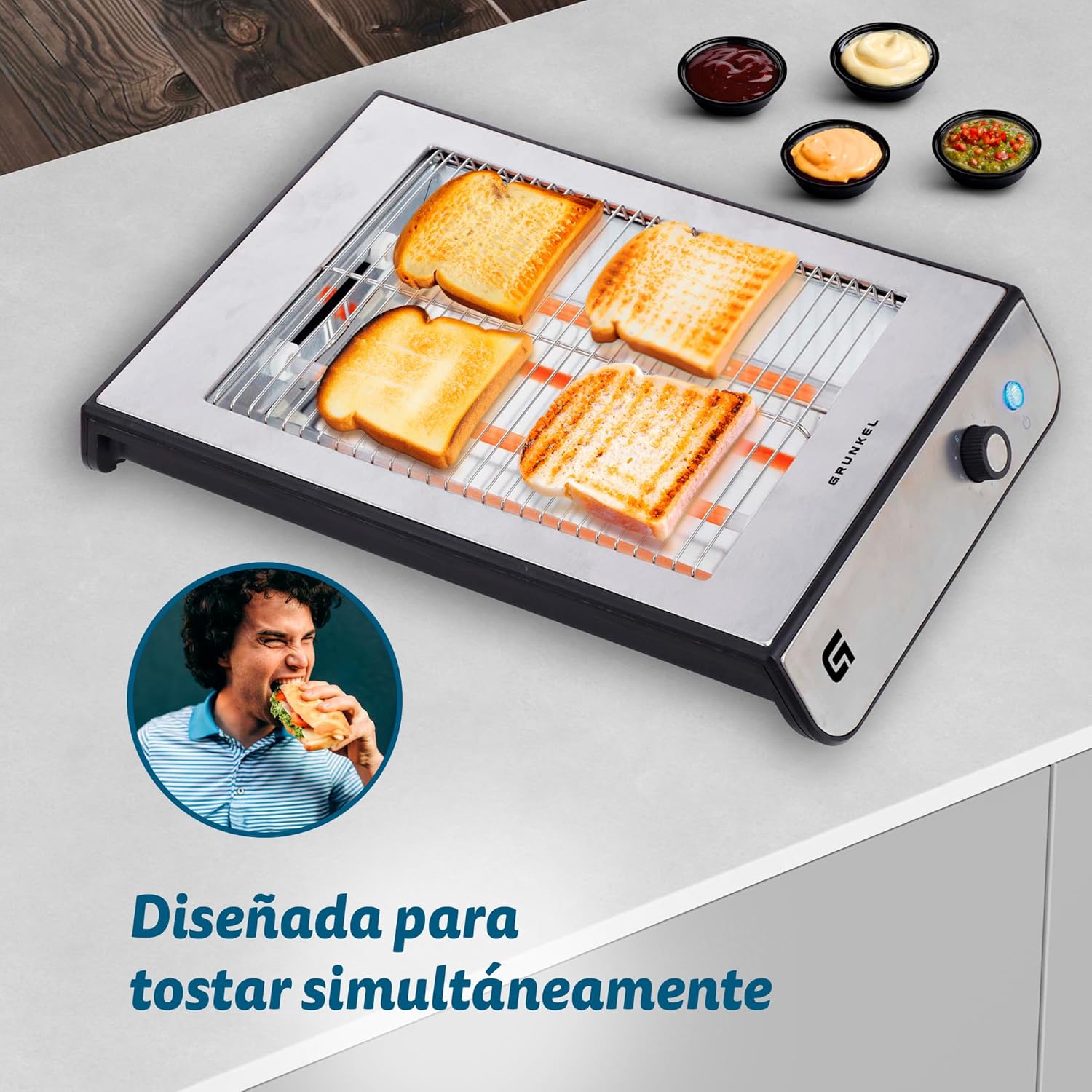 Torradeira Grunkel TSP-INOX/ 600W/ Prata - Imagem 3