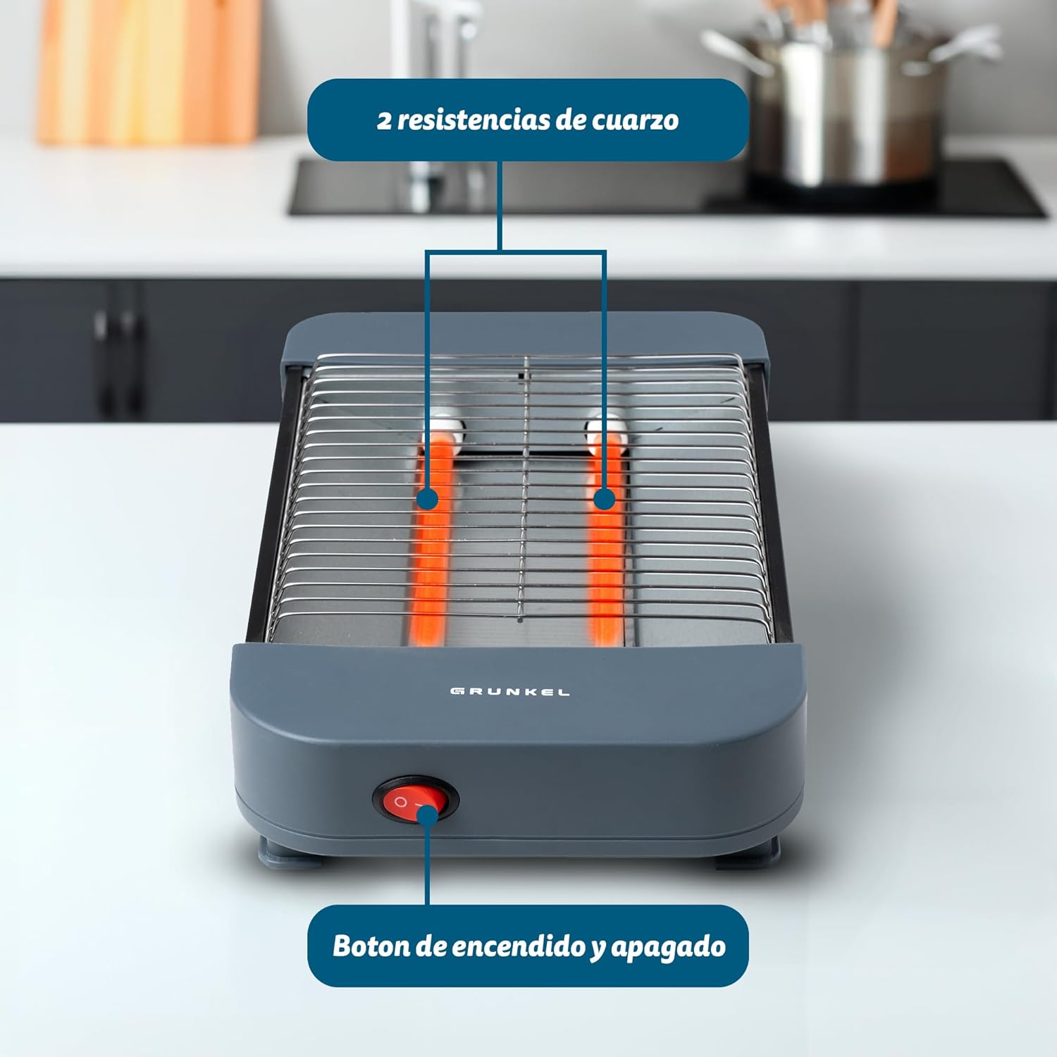 Torradeira Grunkel TSP-MINISIZE/ 300W/ Azul - Imagem 3