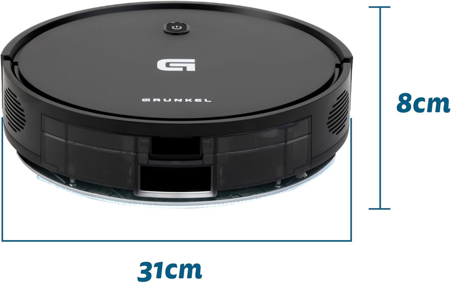 Robot Aspirador Grunkel I-DANCER GYRO/ Lava-Chão/ Controlo por WiFi/ Preto - Imagem 2