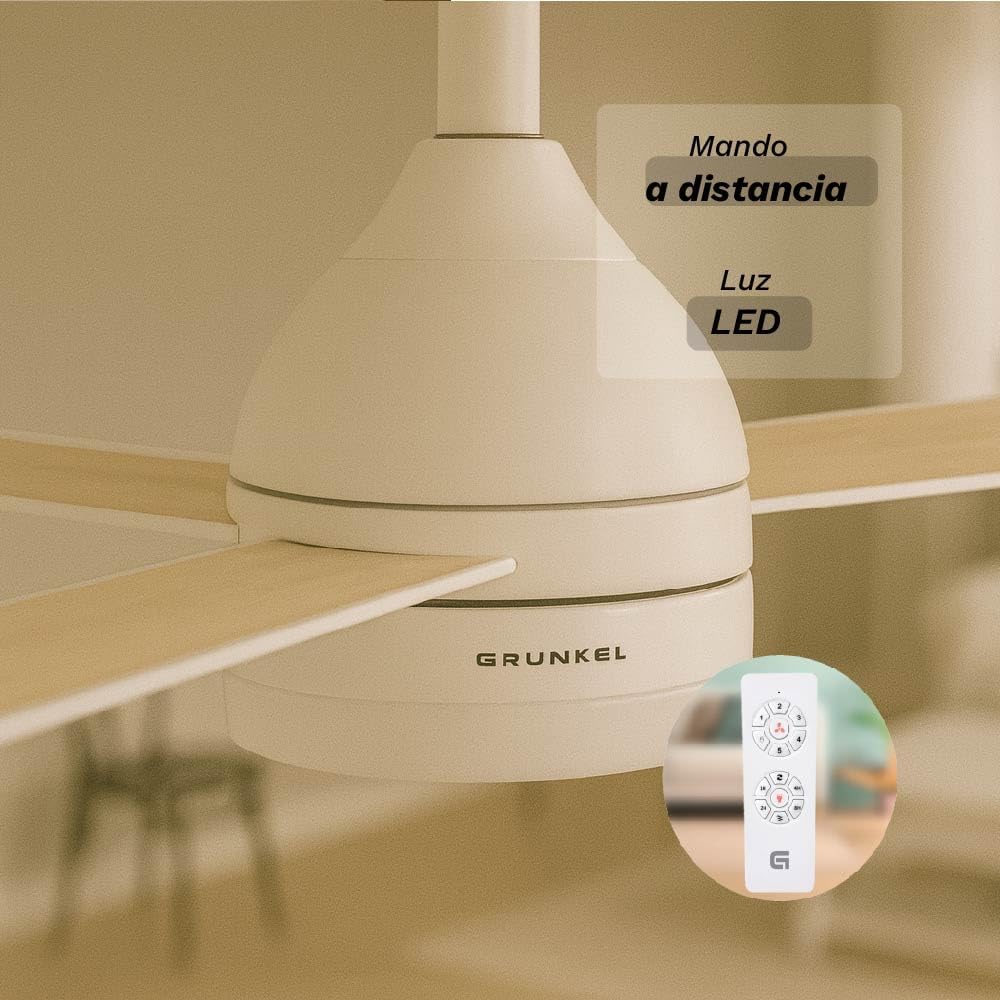 Ventilador de Teto Grunkel SKYECO-52/ 28W/ 3 Pás 132cm/ 6 Velocidades - Imagem 5