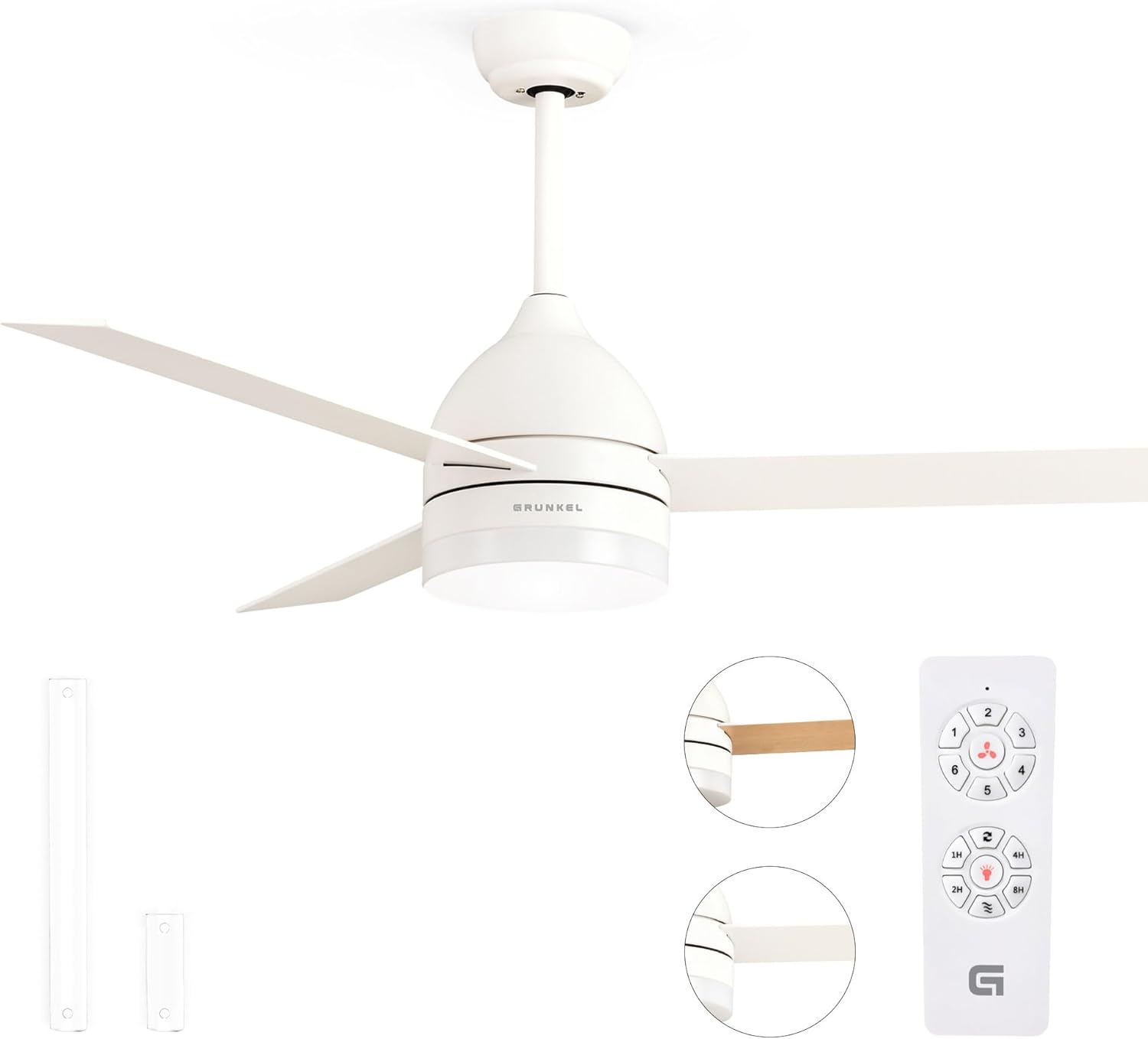 Ventilador de Teto Grunkel SKYECO-52/ 28W/ 3 Pás 132cm/ 6 Velocidades - Imagem 8