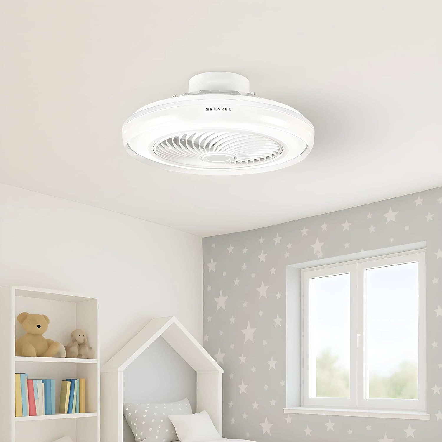 Ventilador de Teto Grunkel SKYWIND-20B/ 7W/ 5 Pás 50cm/ 6 Velocidades - Imagem 8