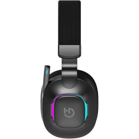 Auscultadores Gaming Sem Fios com Microfone Hiditec Vortex ARGB/ Jack 3.5/ Bluetooth/ Pretos - Imagem 5