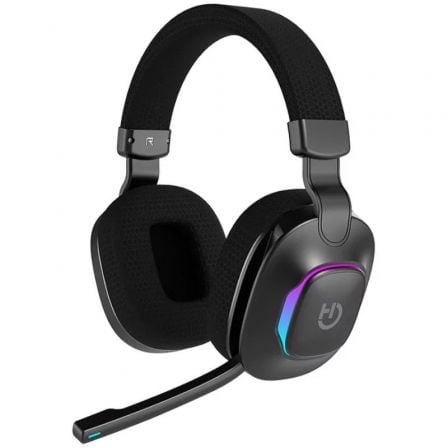 Auscultadores Gaming Sem Fios com Microfone Hiditec Vortex ARGB/ Jack 3.5/ Bluetooth/ Pretos