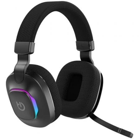 Auscultadores Gaming Sem Fios com Microfone Hiditec Vortex ARGB/ Jack 3.5/ Bluetooth/ Pretos - Imagem 3