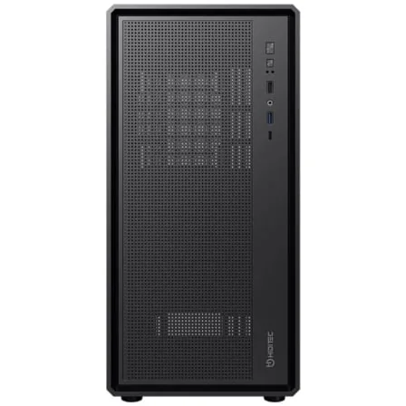 Caixa Mid-Tower HIDITEC H4 AIR ATX Painel Microperfurado USB-C GPU até 325mm e CPU 174mm Preto - Imagem 2