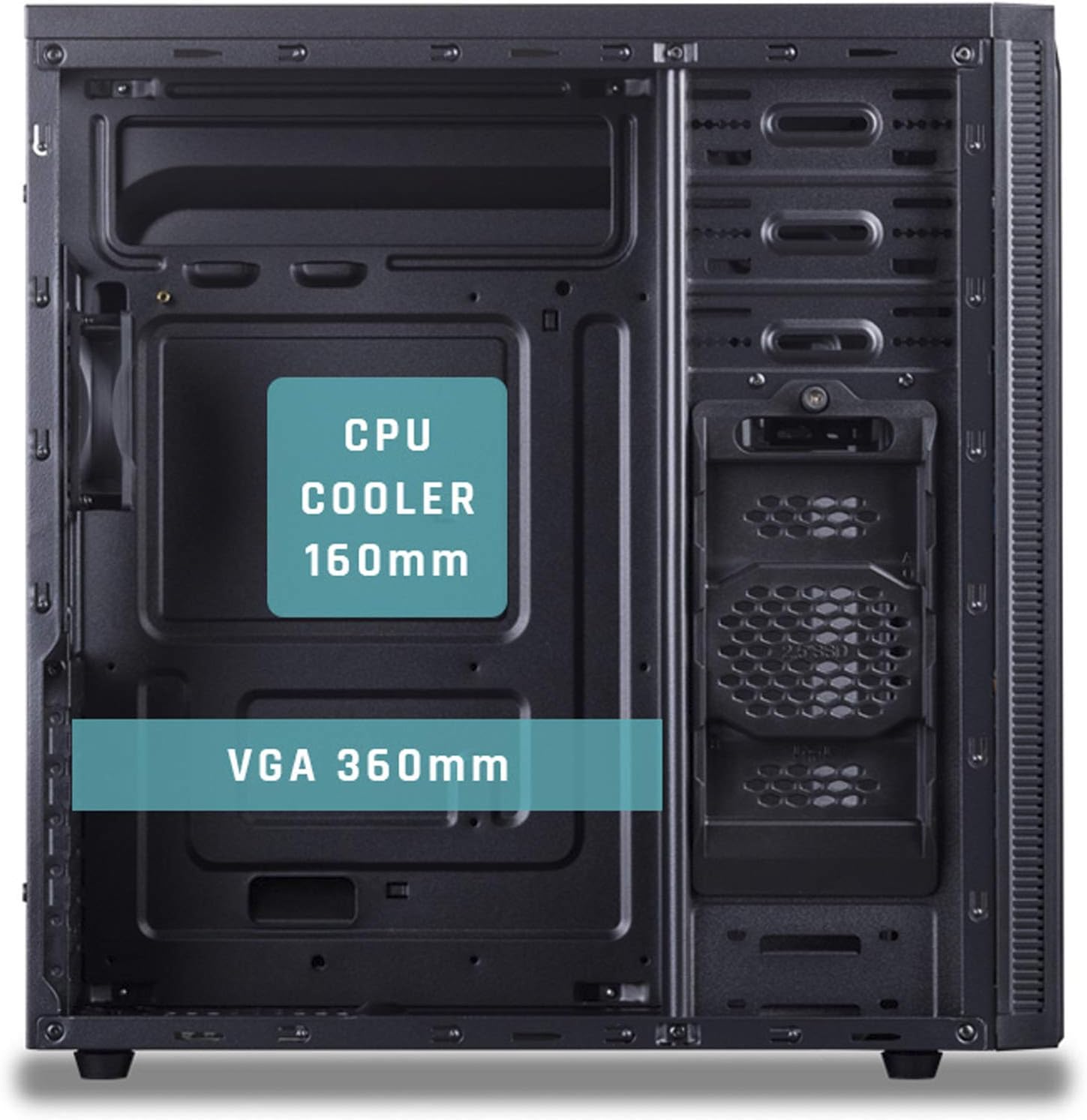 Caixa Semitorre Hiditec KLYP Cha010017 com Fonte 500W - Imagem 3