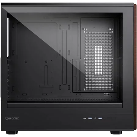 Caixa Gaming Hiditec ORIGIM Semitorre Mesh Madeira 3 Ventoinhas 120mm PWM USB-C Vidro Temperado - Imagem 2