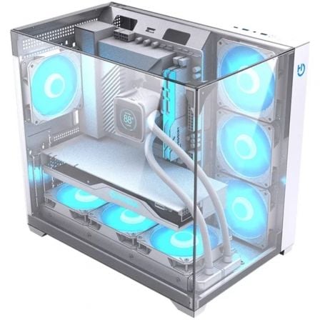 Caixa Gaming Semitorre Hiditec SKY/ Branco - Imagem 2