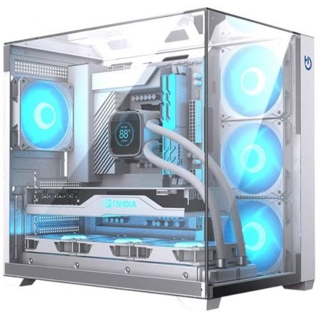 Caixa Gaming Semitorre Hiditec SKY/ Branco