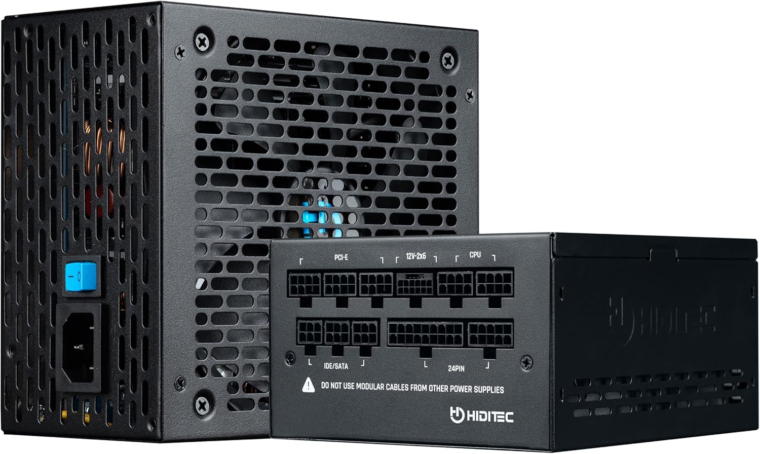 Fonte de Alimentação Hiditec GDX1050 V3/ 1050W/ Ventoinha 14cm/ ATX 3.1/ PCIe 5.1/ 80 Plus Gold