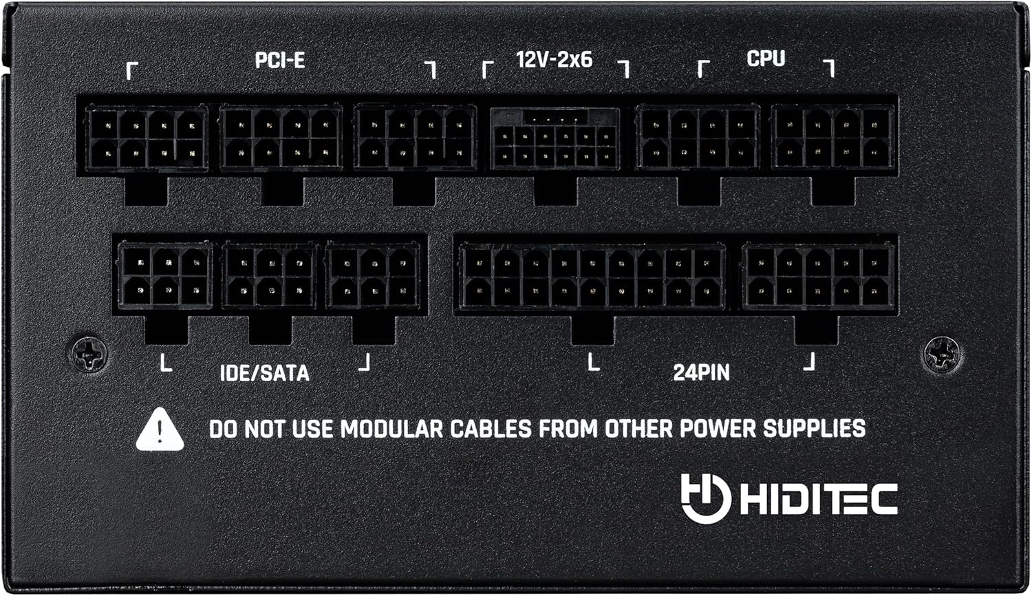 Fonte de Alimentação Hiditec GDX1050 V3/ 1050W/ Ventoinha 14cm/ ATX 3.1/ PCIe 5.1/ 80 Plus Gold - Imagem 5