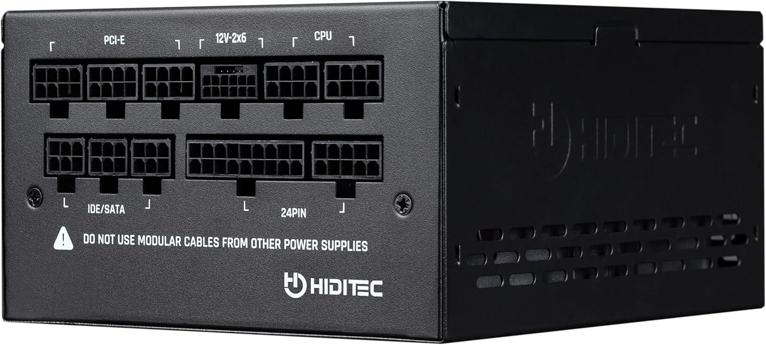 Fonte de Alimentação Hiditec GDX850 V3/ 850W/ Ventoinha 14cm/ ATX 3.1/ PCIe 5.1/ 80 Plus Gold - Imagem 4