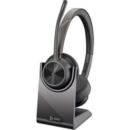 Auriculares Sem Fios Poly Voyager 4320-M para Microsoft Teams + Adaptador BT700 + Base de Carregamento/ com Microfone/ Bluetooth/ Pretos - Imagem 2