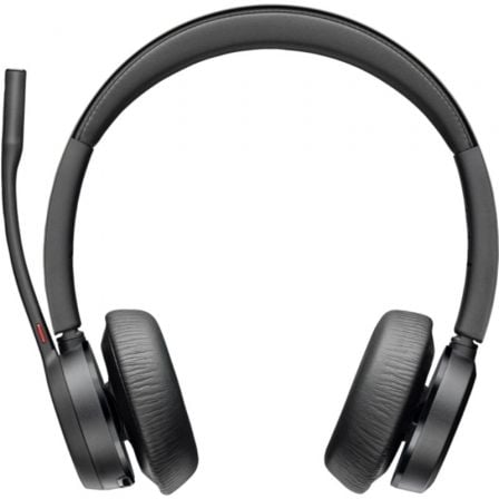 Auriculares Sem Fios Poly Voyager 4320-M para Microsoft Teams + Adaptador BT700 + Base de Carregamento/ com Microfone/ Bluetooth/ Pretos