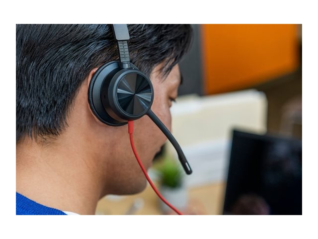 Auriculares Poly Blackwire 8225 para Microsoft Teams + Adaptador USB-C/A/ com Microfone/ USB Tipo-C/ Pretos - Imagem 7