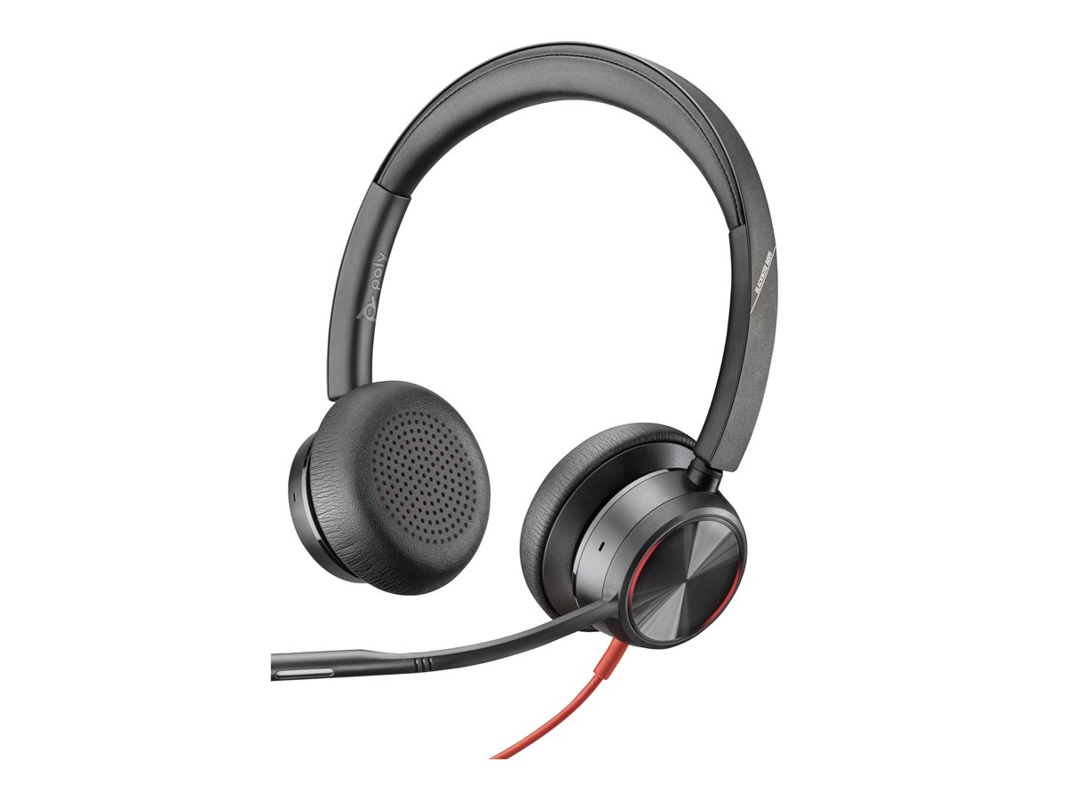 Auriculares Poly Blackwire 8225 para Microsoft Teams + Adaptador USB-C/A/ com Microfone/ USB Tipo-C/ Pretos - Imagem 3