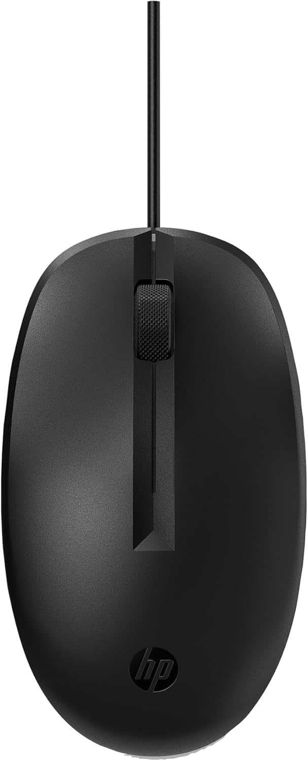 Rato HP 125/ Até 1200 DPI/ Preto