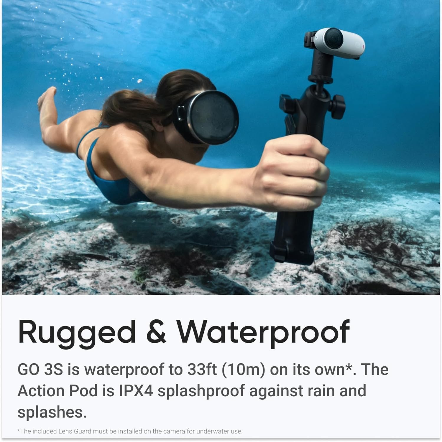 Câmara Digital Desportiva Insta360 GO 3S/ 4K/ Ângulo de visão 180º/ Preta - Imagem 8