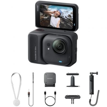Máquina Fotográfica Digital Desportiva Insta360 GO Ultra Pack Criador/ 4K/ Ângulo de visão 360º/ Preta