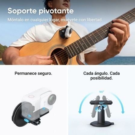 Máquina Fotográfica Digital Desportiva Insta360 GO Ultra Pack Criador/ 4K/ Ângulo de visão 360º/ Preta - Imagem 5