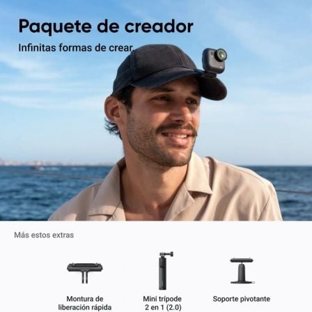 Máquina Fotográfica Digital Desportiva Insta360 GO Ultra Pack Criador/ 4K/ Ângulo de visão 360º/ Preta - Imagem 2