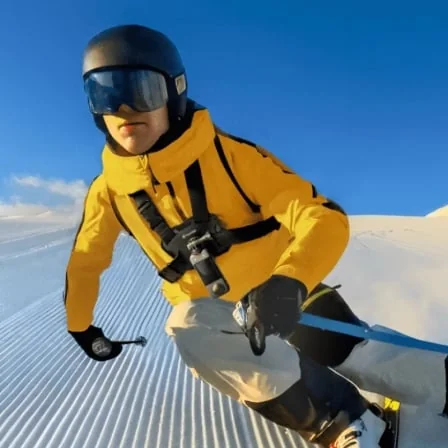 Kit de Neve Insta360 para Câmaras X4, Ace Pro, X3 com Suporte de Peito e Haste em Fibra de Carbono - Imagem 5