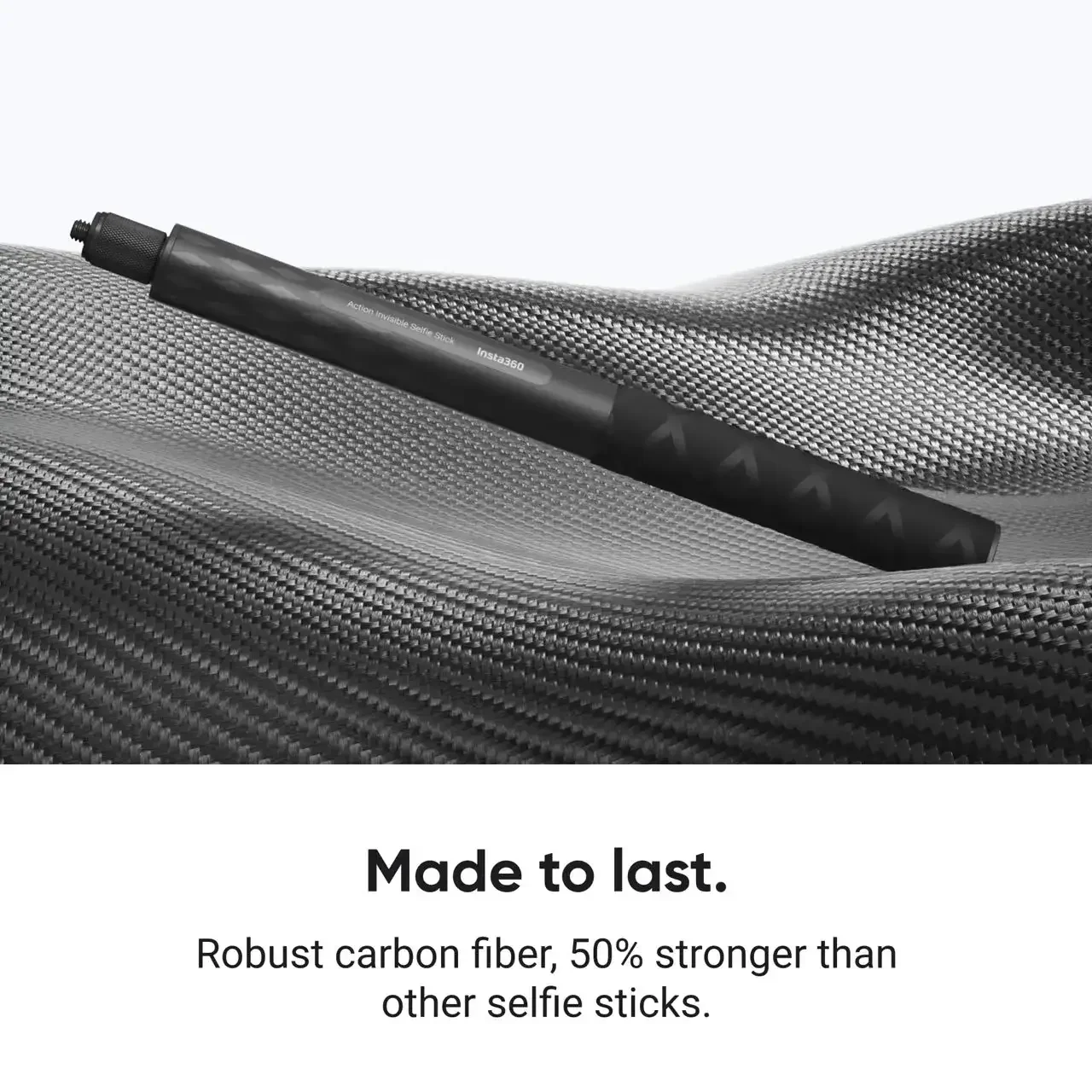 Bastão de Selfie Invisível Insta360 1m em Fibra de Carbono Preto - Imagem 5