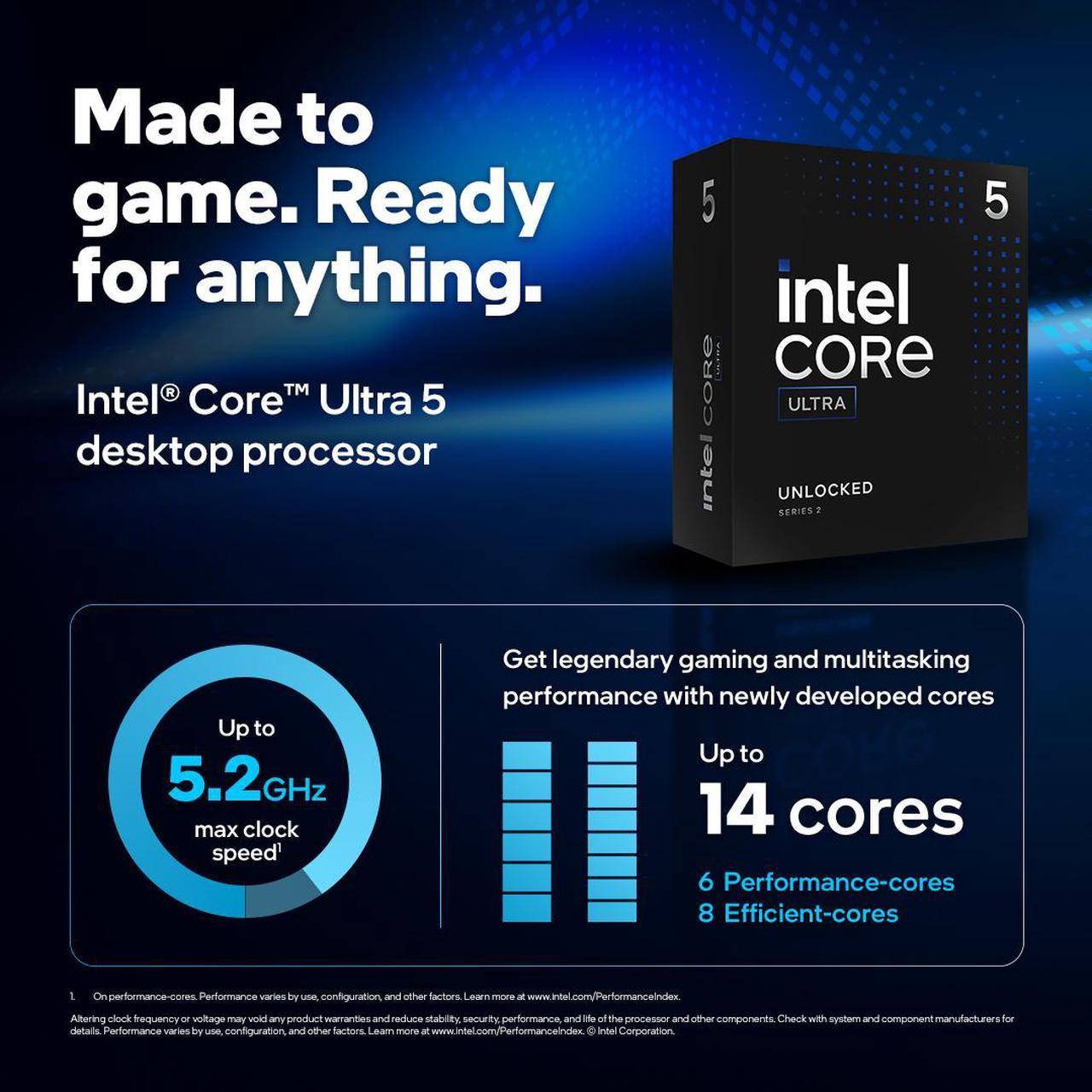 Processador Intel Core Ultra 5 245KF 4.2 GHz Socket 1851 - Imagem 3